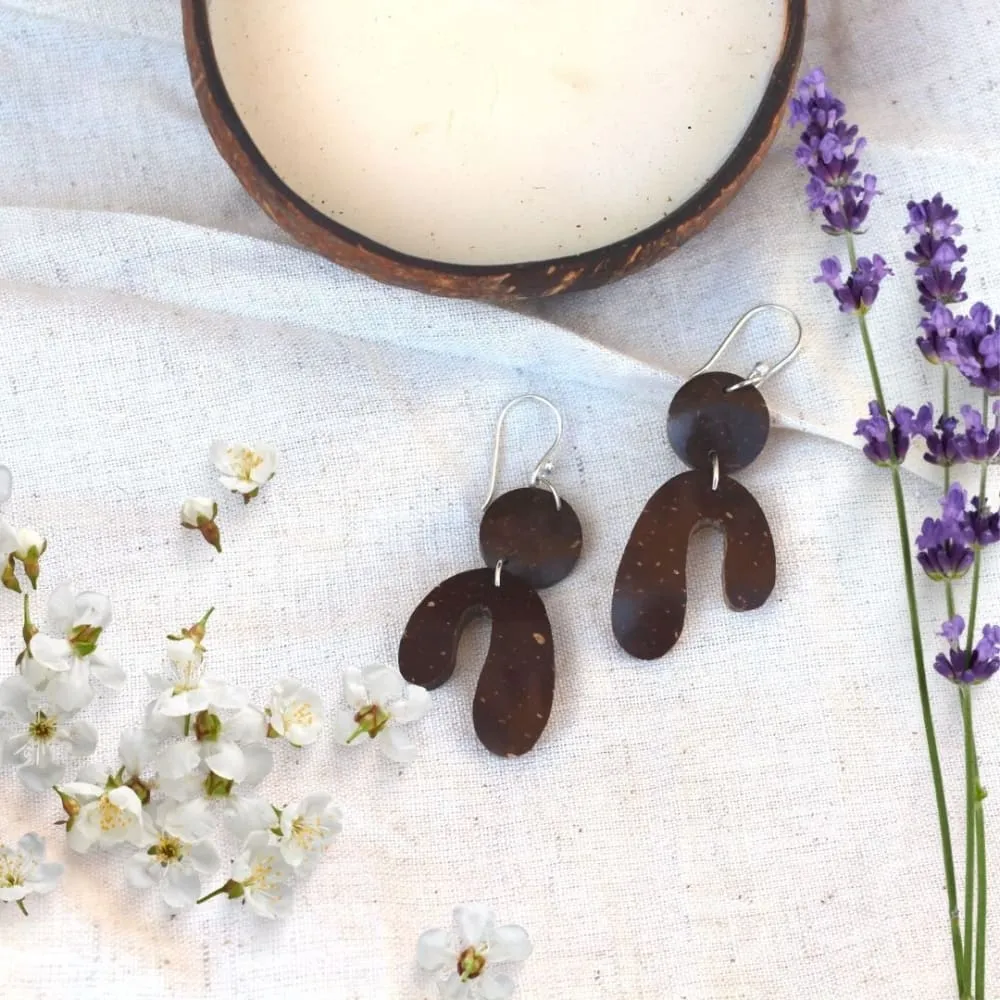 #1 - Coconut Shell Earrings