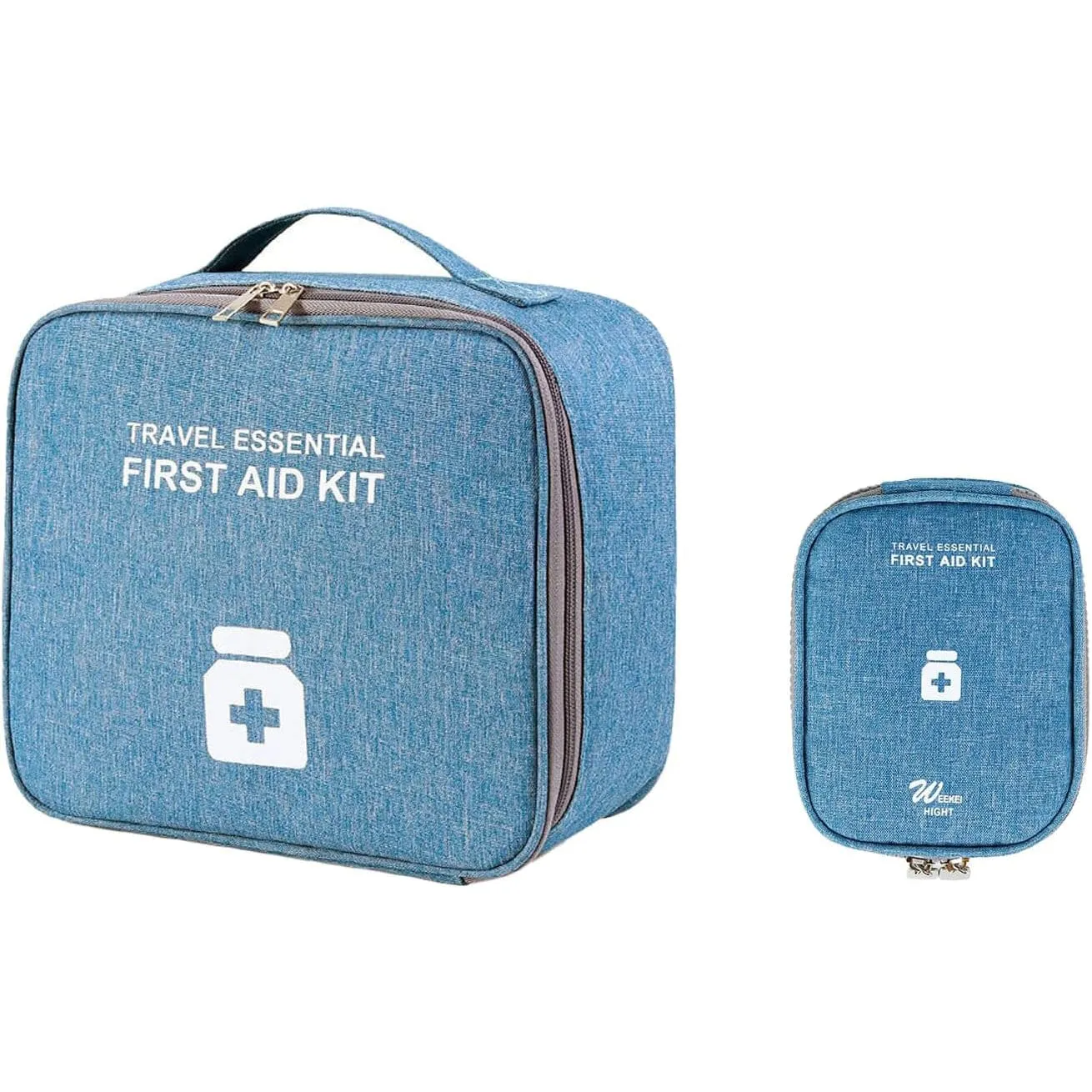 2-Pack: Household Medical Storage Bag with Outdoor Camping First Aid Kit Pill Case