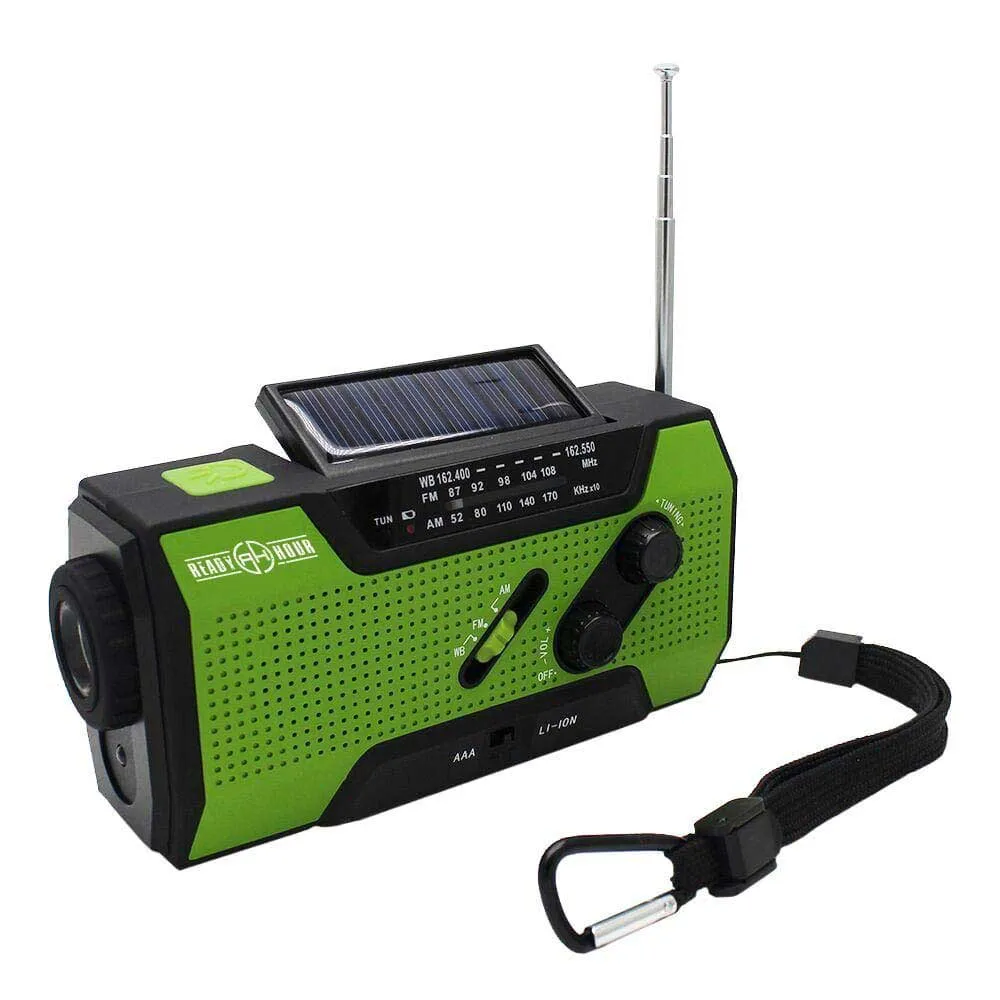 4-in-1 Emergency Solar Flashlight & AM/FM/NOAA Weather Radio (Thank You Offer)