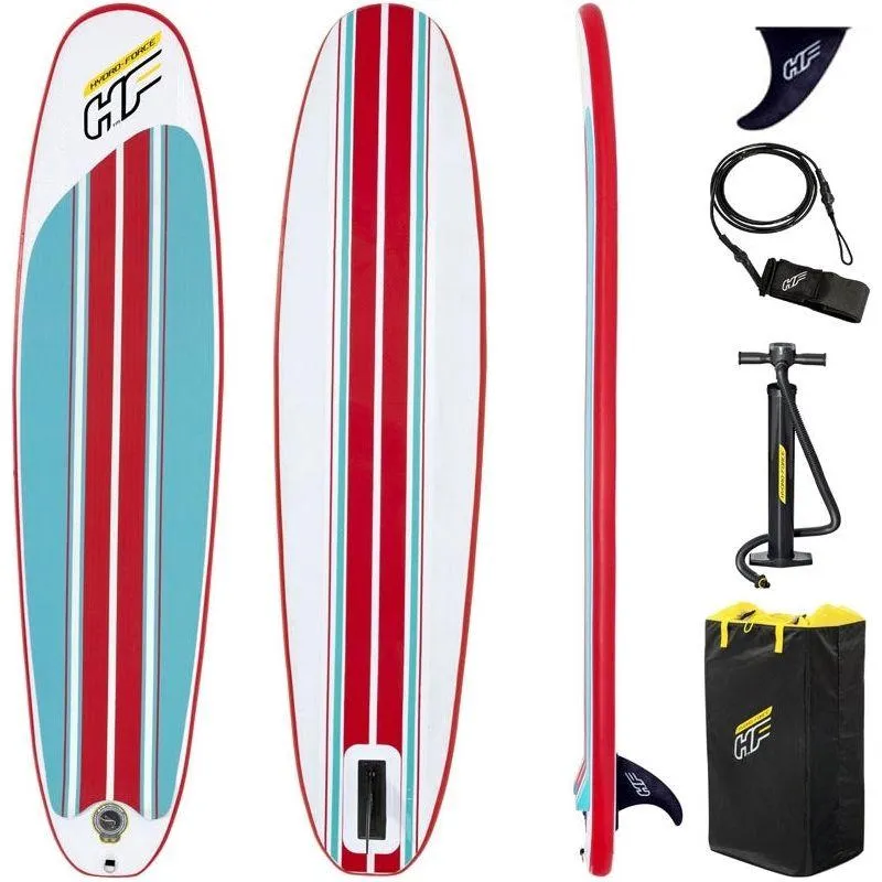 8ft HydroForce Compact Inflatable Surfboard Set