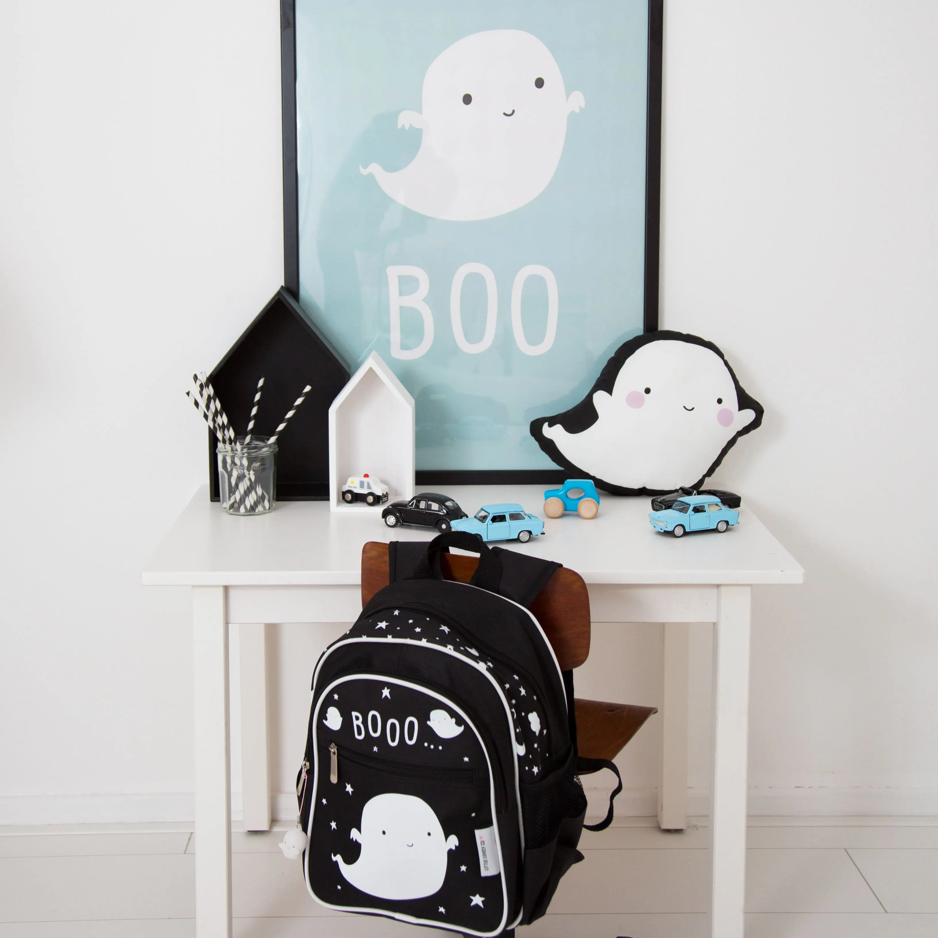 A Little Lovely Company Backpack Ghost