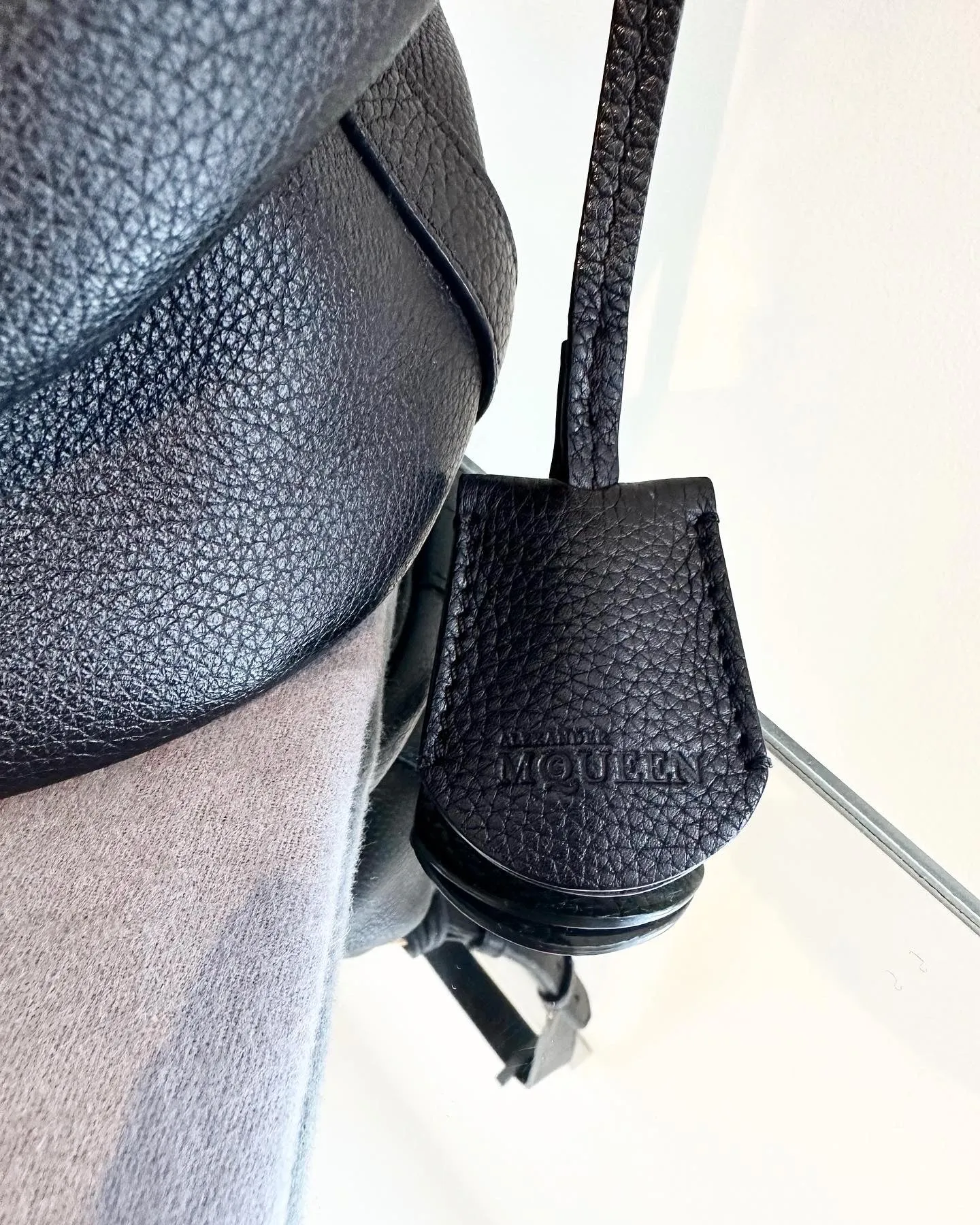 ALEXANDER MCQUEEN Padlock Skull Leather Bucket Bag