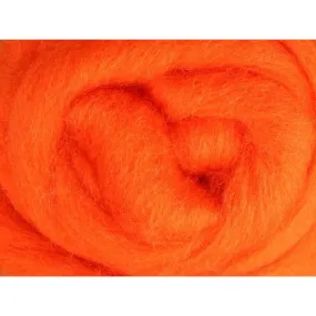 Ashford Solid Colored Corriedale Sliver - 2.2lb bag - Orange