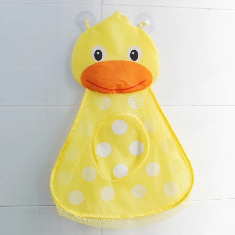 Baby Bathtub Toy Mesh Duck Storage Bag Organizer Holder Bathroom Organiser Mesh Storage Toy For Children Baby Gift Bathtub Toy