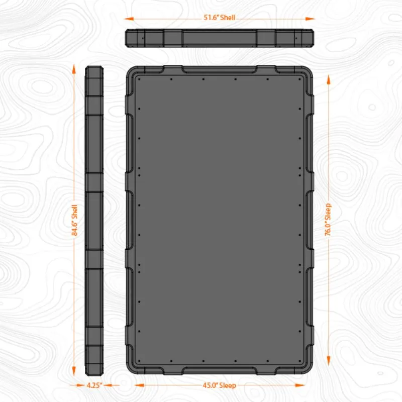 Badass Tents "RUGGED" Rooftop Tent (Universal Fit)