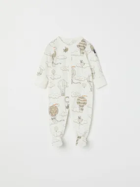 Balloon Print Baby Sleepsuit