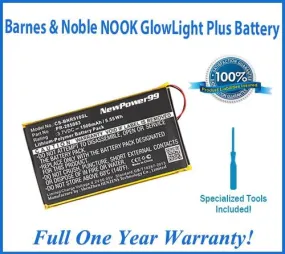 Barnes & Noble NOOK GlowLight Plus Battery Replacement Kit with Special Installation Tools, Extended Life Battery & Full One Year Warranty