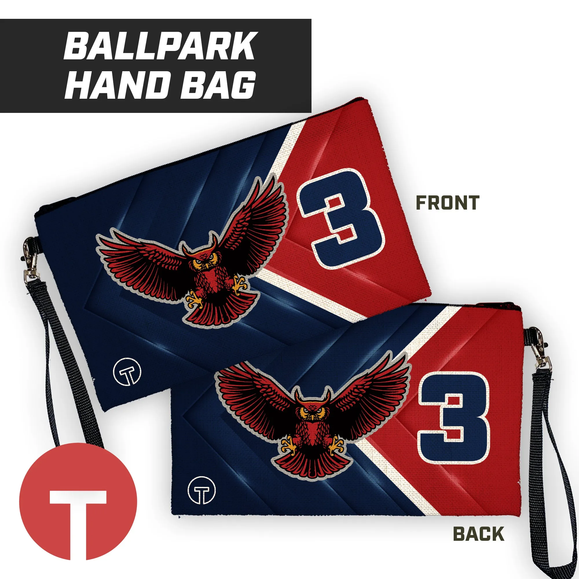 Barnstormers - 9"x5" Zipper Bag with Wrist Strap