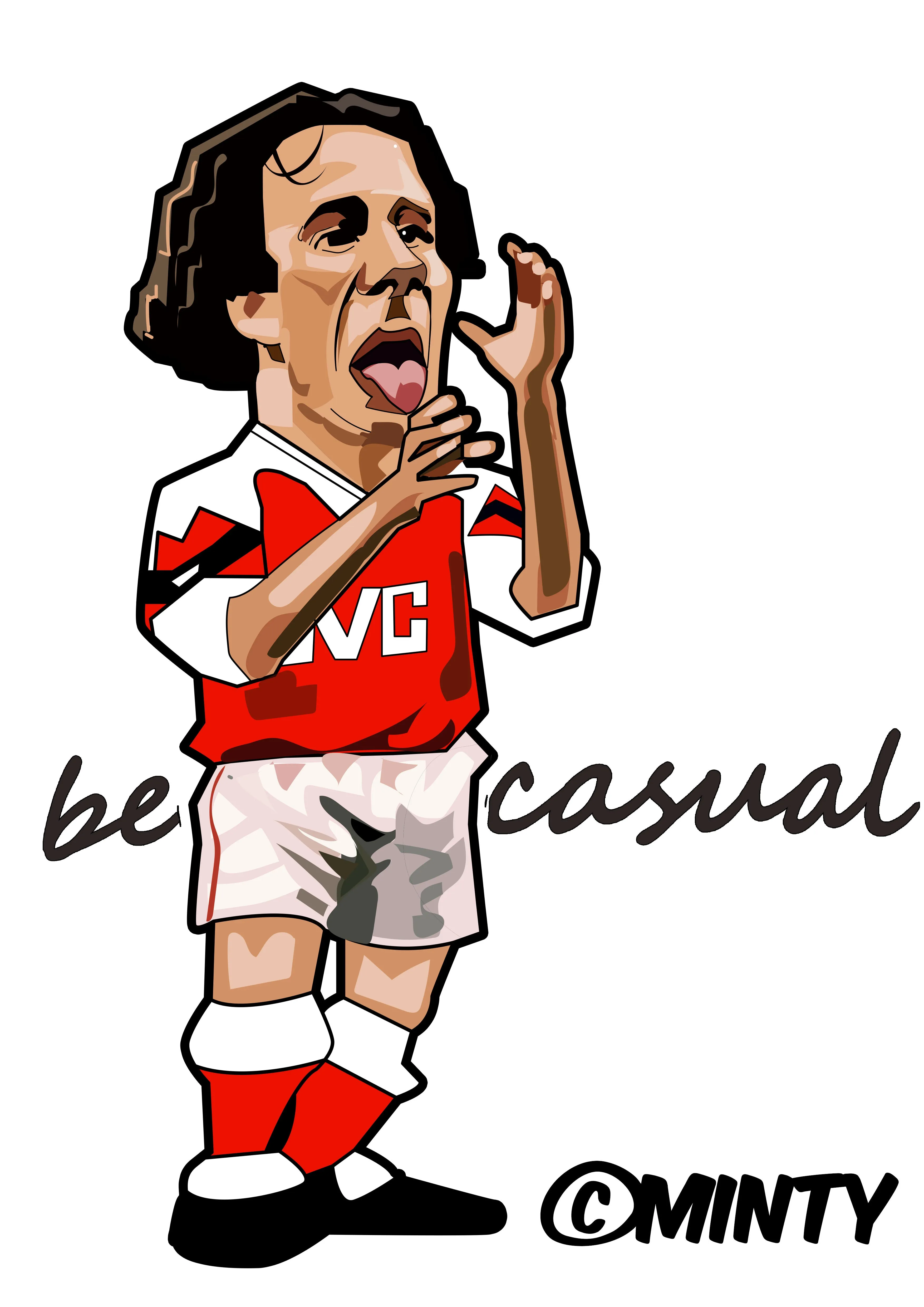 Be Casual Arsenal  print...