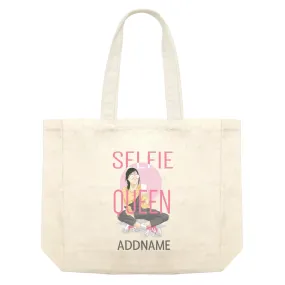 Beautiful Chic Selfie Queen Say Cheese with Addname Shopping Bag