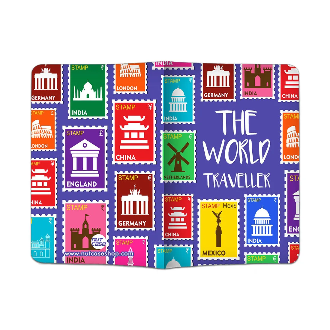 Best Passport Cover Holder with Luggage Tag Set - The World Traveller