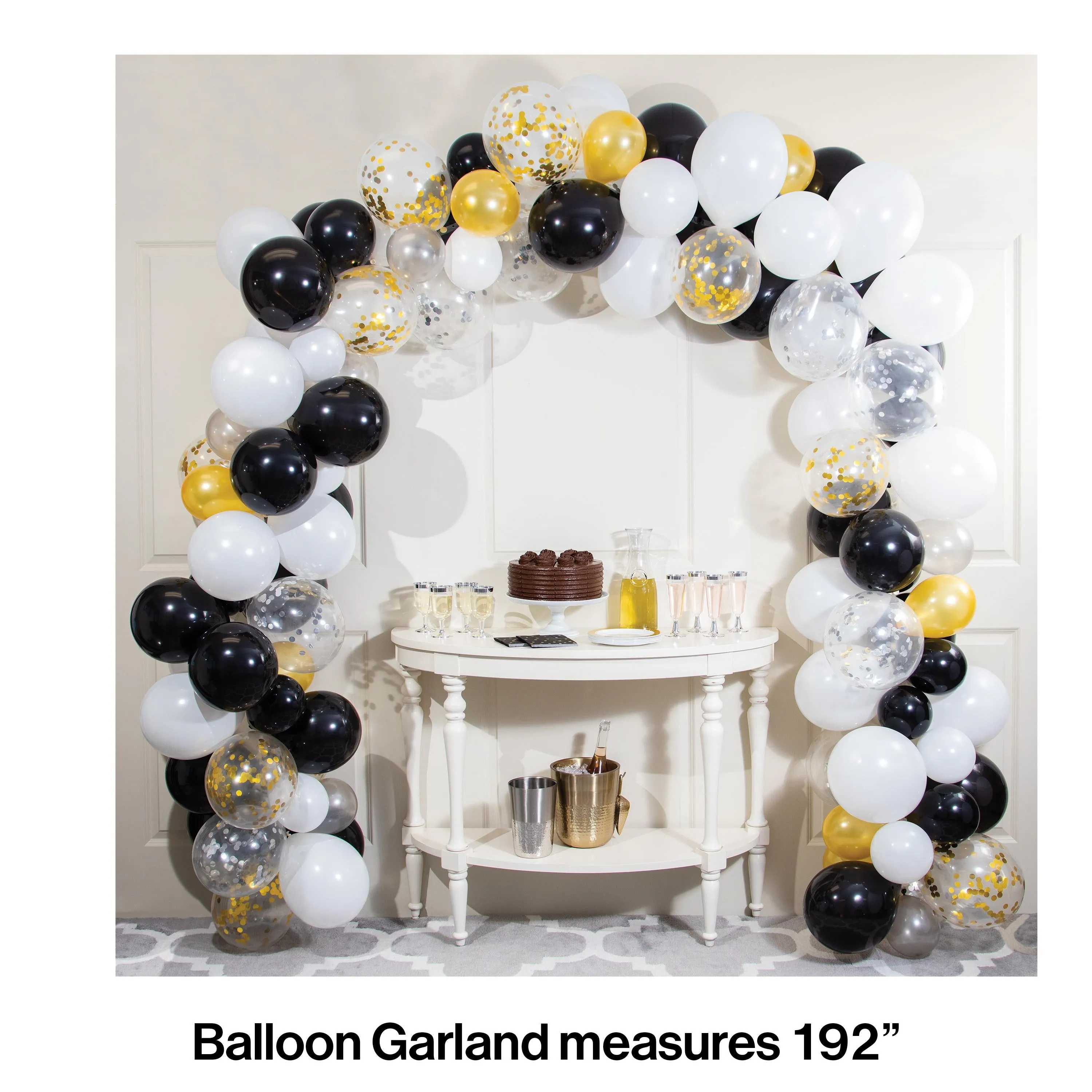 Black & White Balloon Garland Kit (112/Pkg)