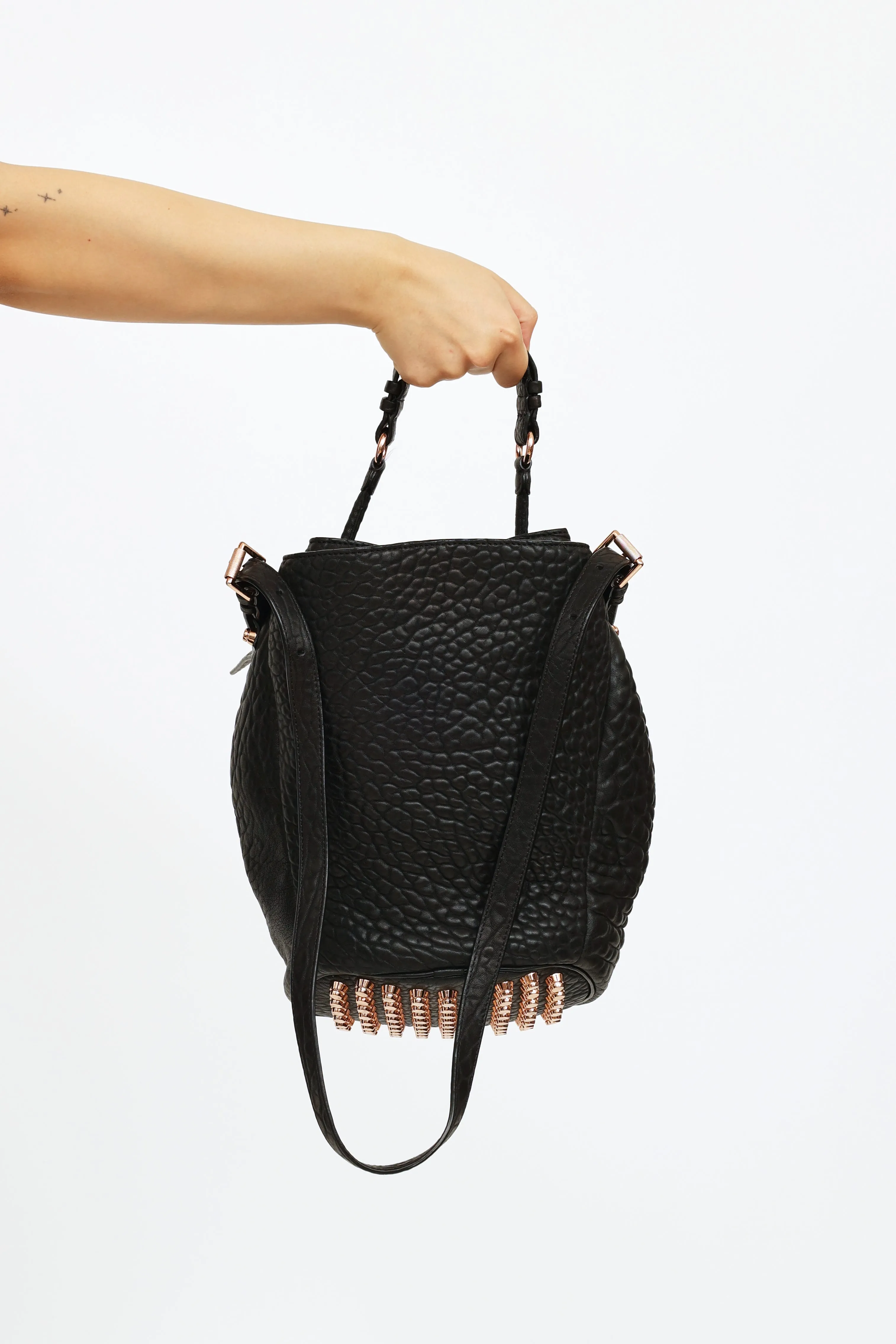 Black Diego Bucket Bag