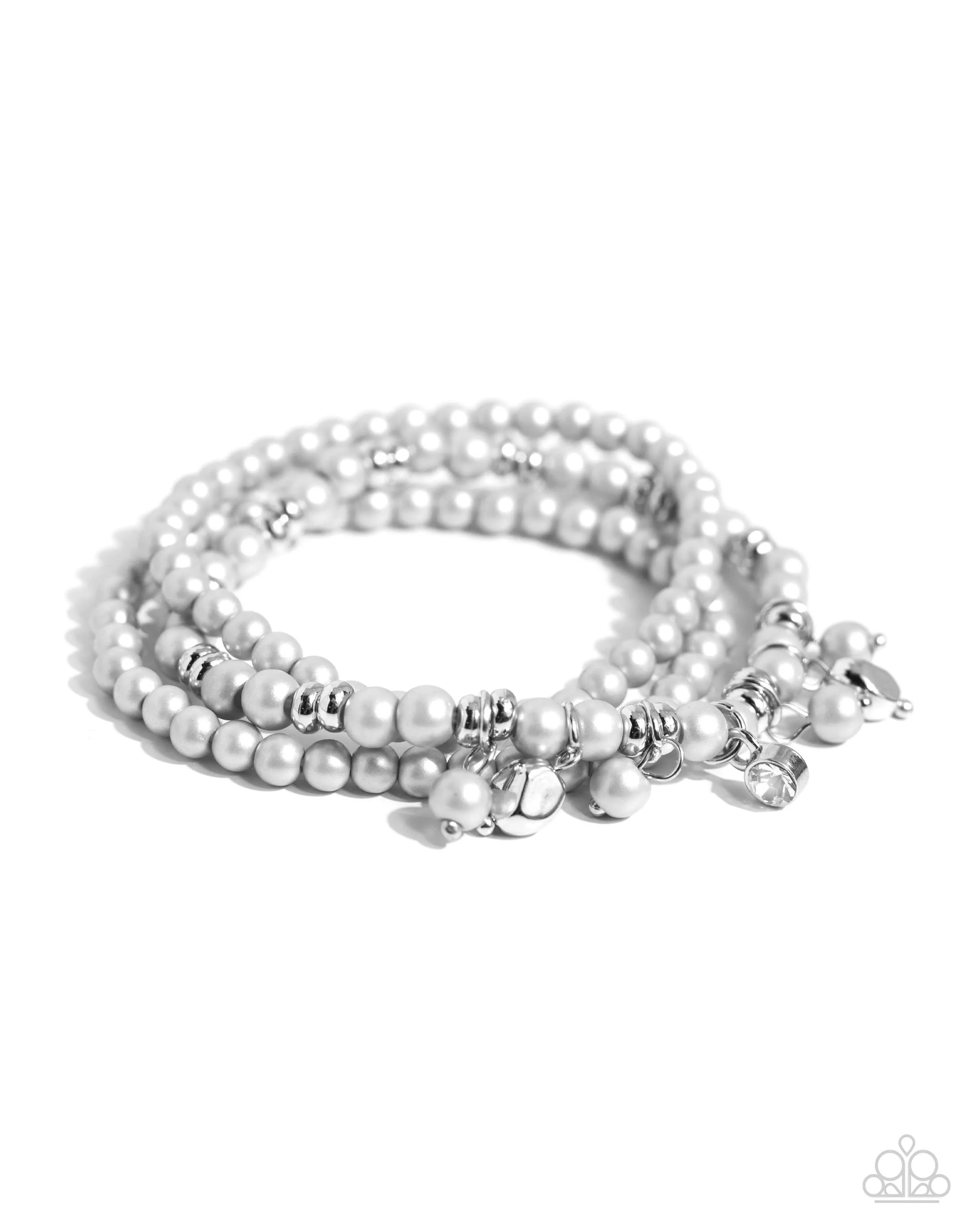 Bracelets Sumptuous Stack - Silver Pearl B2250