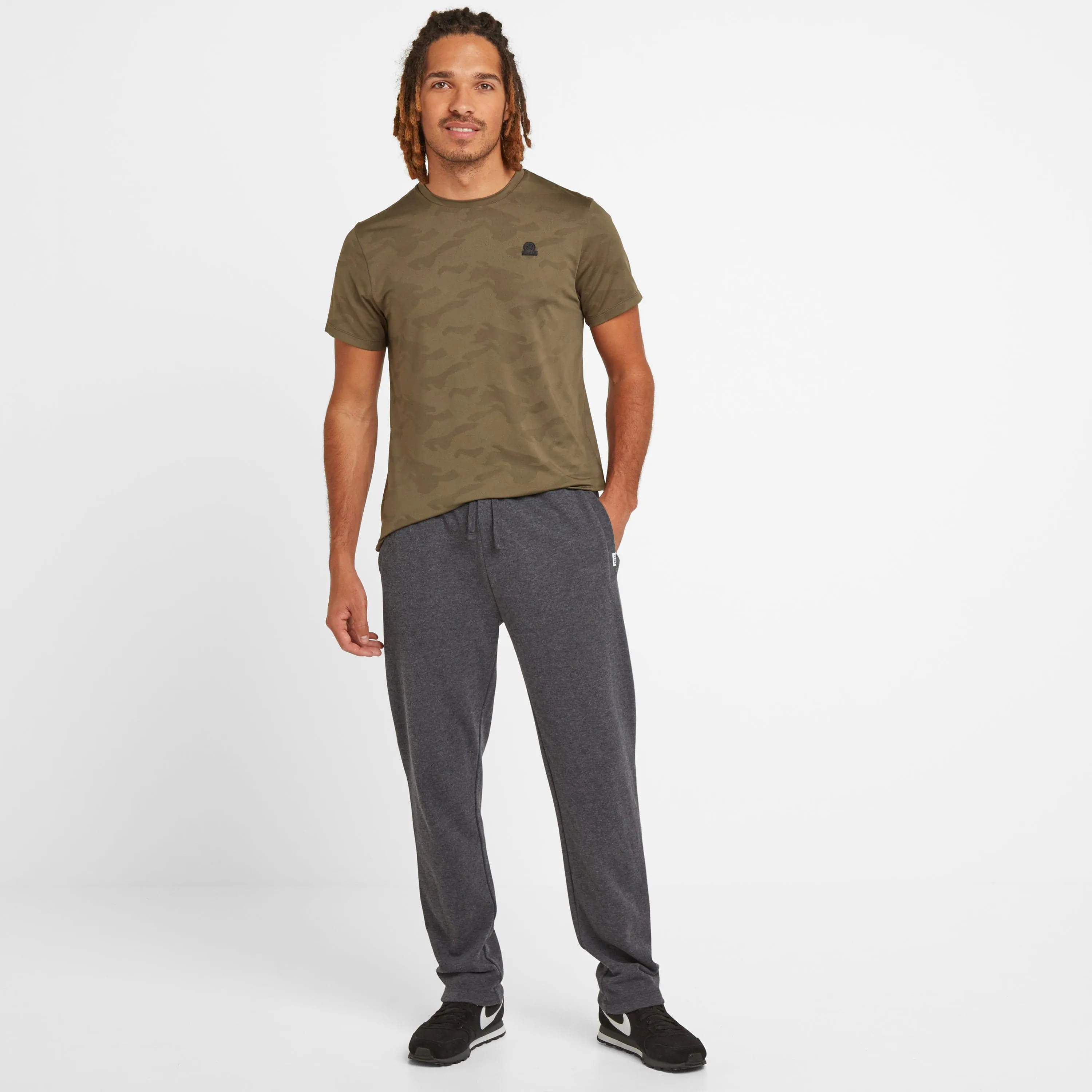 Bradley Mens Sweat Pants - Dark Grey Marl