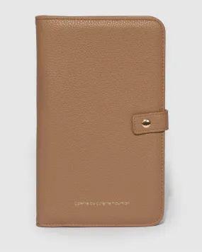 Caramel Giselle Travel Wallet