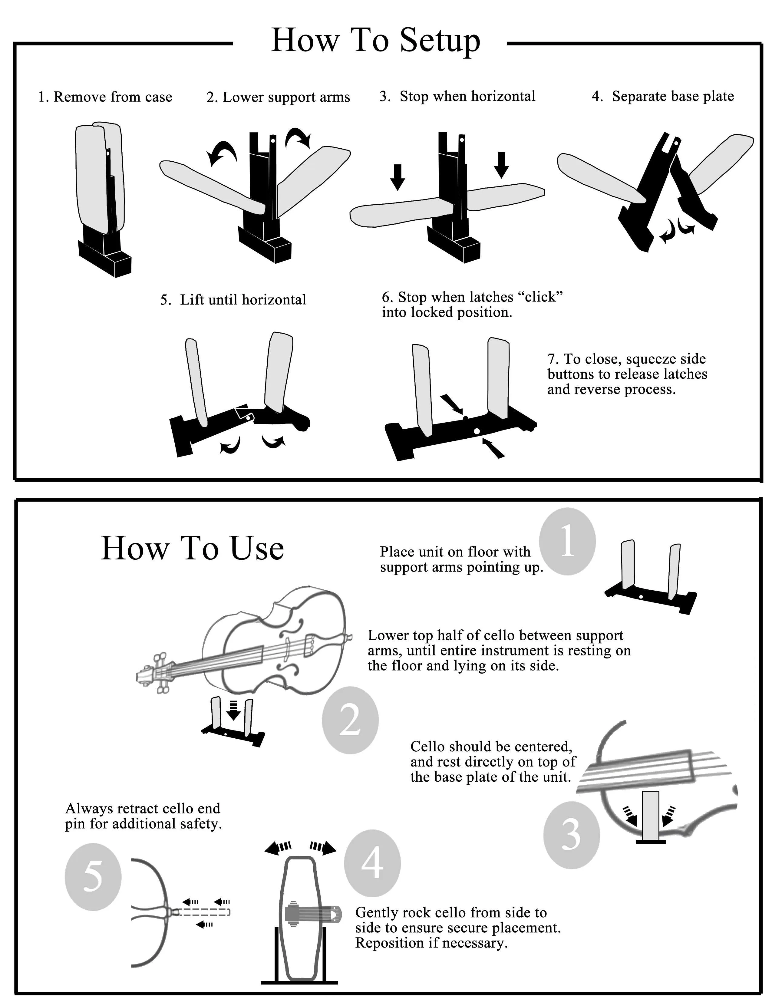 celloGard Foldable | Safety Stand-Great for Practice!