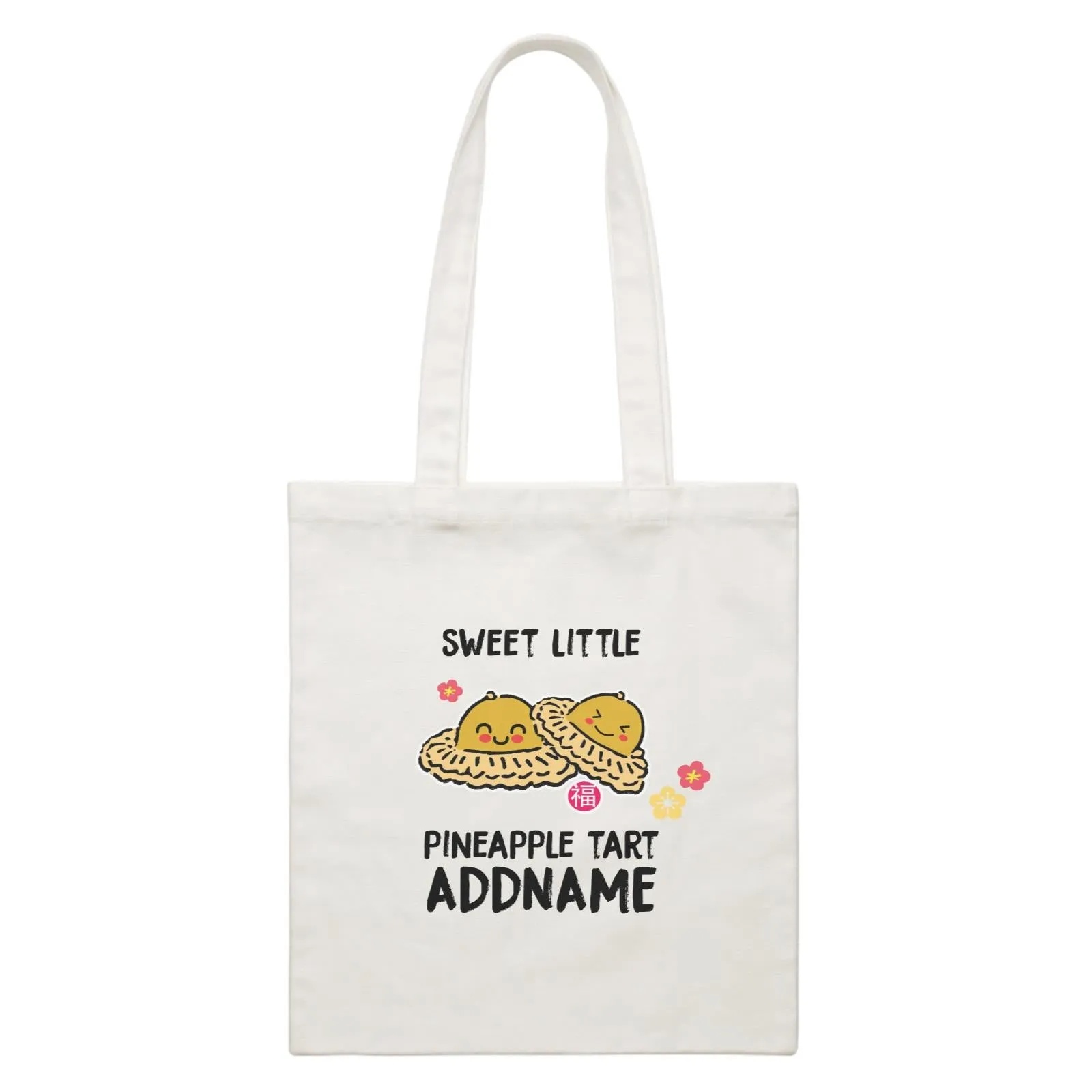 Chinese New Year Sweet Little Pineapple Tart White Canvas Bag