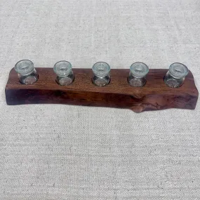 Claro Walnut Spice Holder (5 Jars)