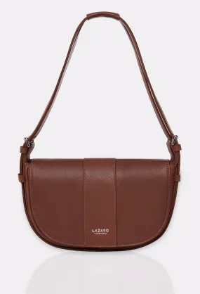 Cognac Leather Shoulder Bag Montana