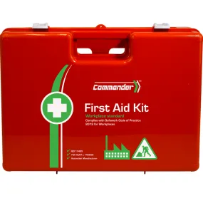 Commander First Aid Kit Hard Case Rugged Carry Workplace Compliant