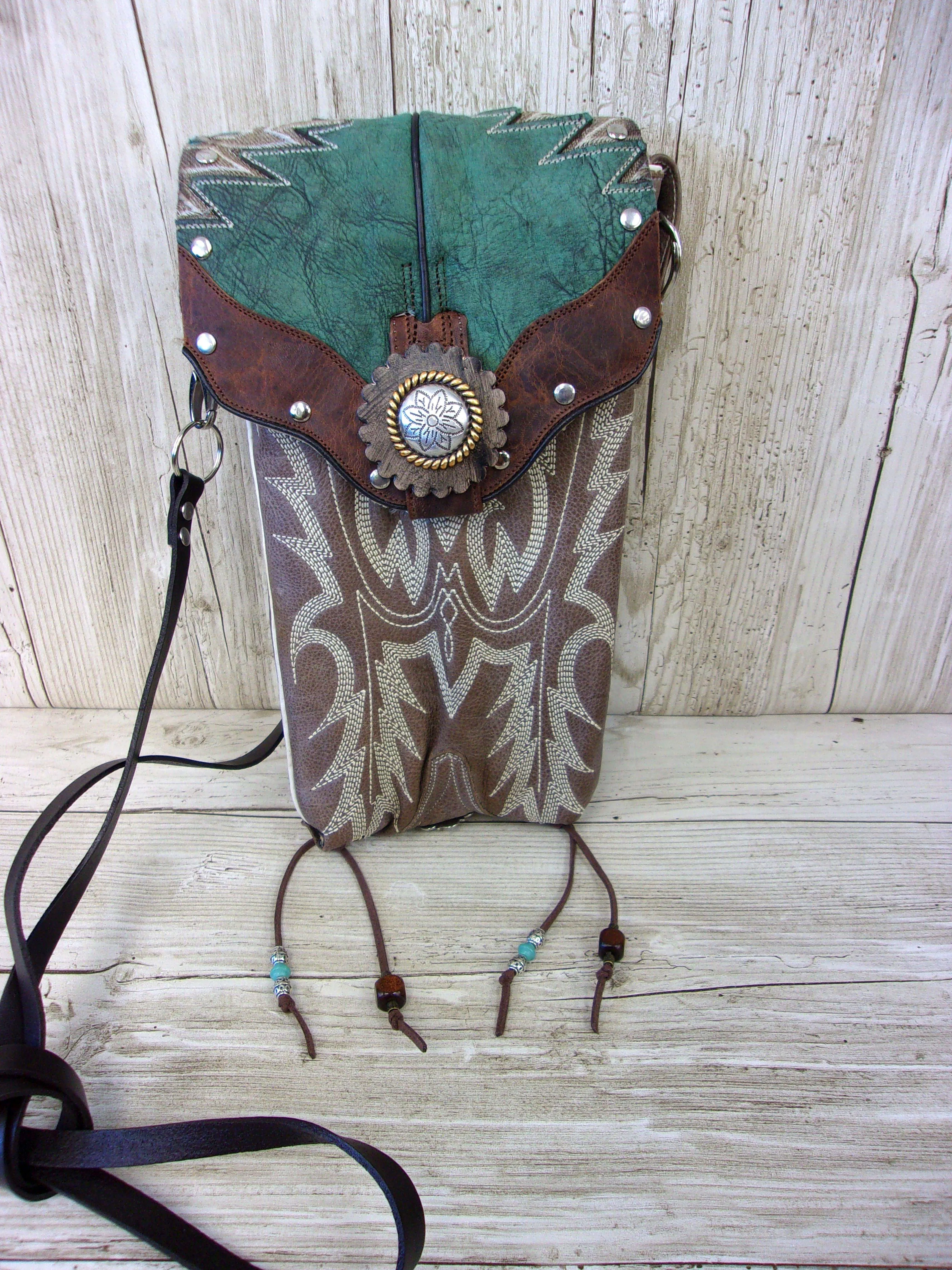 Cowboy Boot Crossbody Hipster Purse HP900