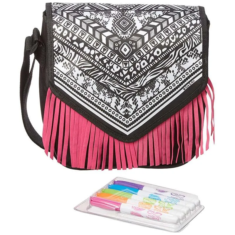 Cra-Z-Art Funky Color Craze Fringe Messenger Bag