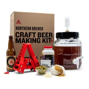 Craft Beer Making Kit With Siphonless Fermenter - 1 Gallon