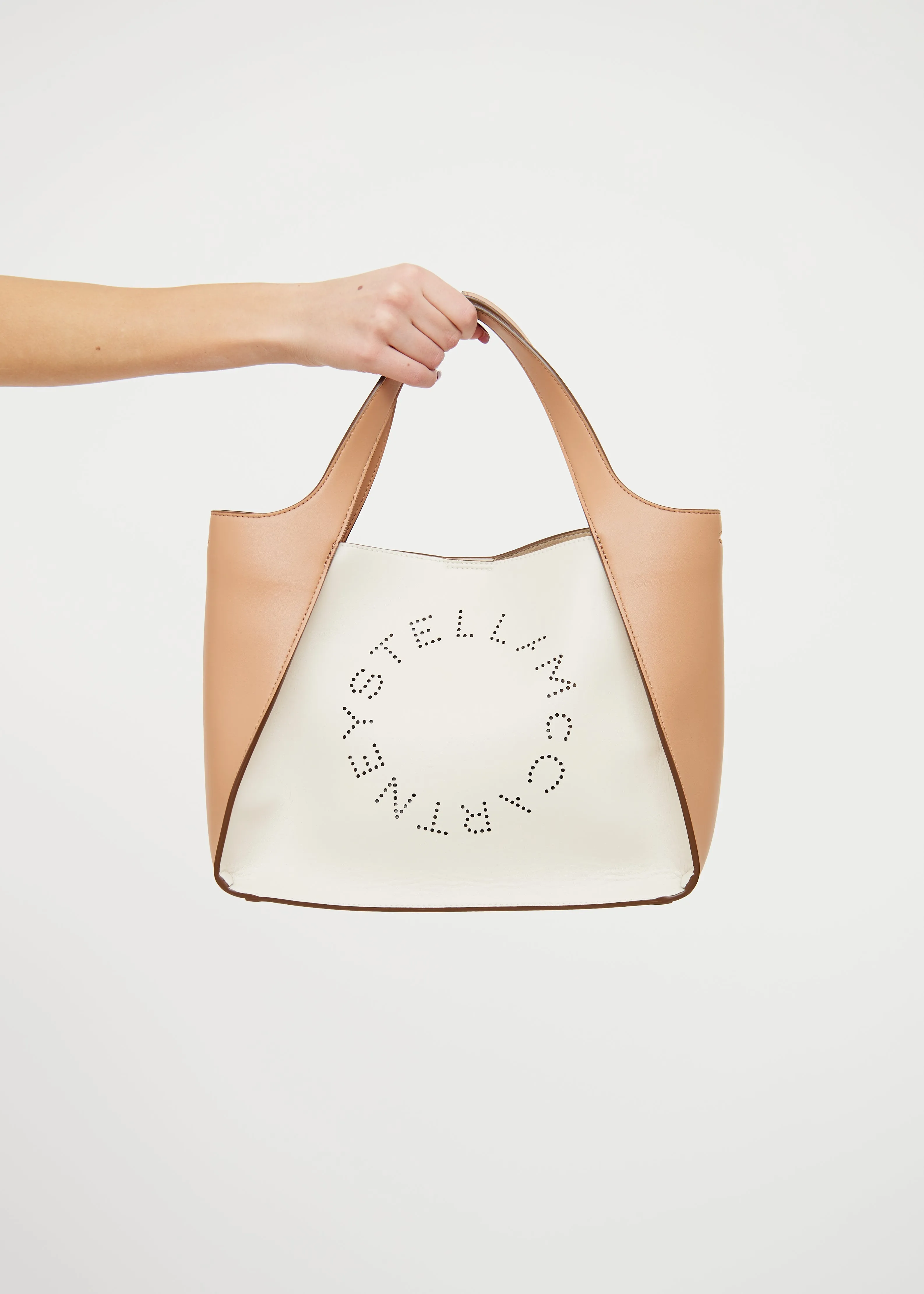 Cream and Beige Tote Bag