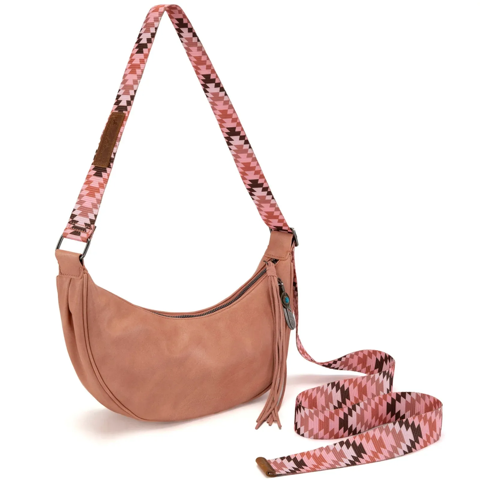 Crescent Crossbody - Pink