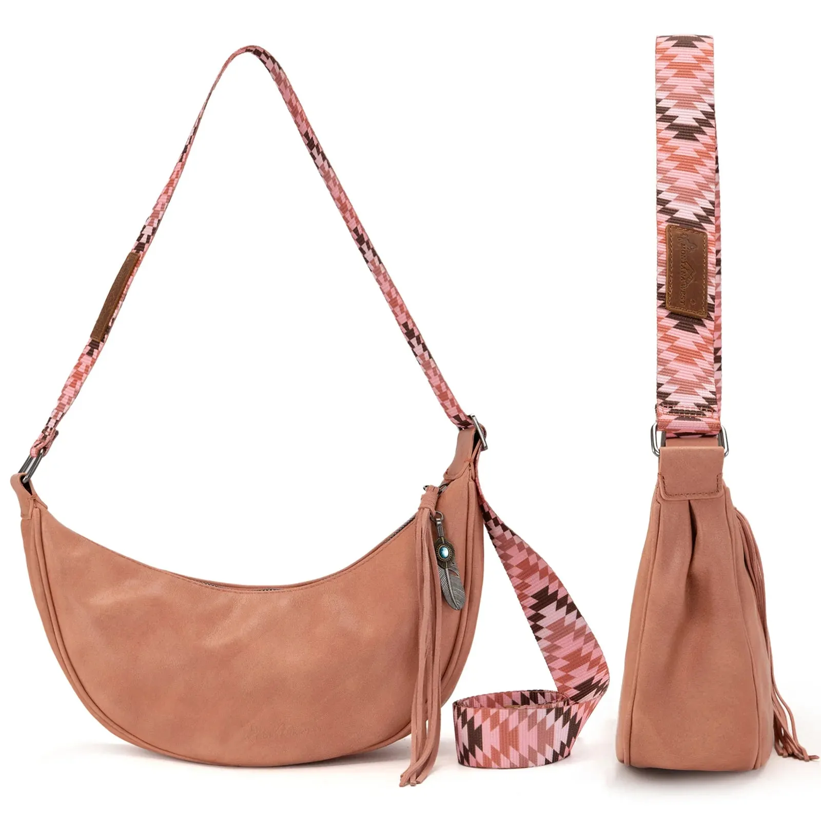 Crescent Crossbody - Pink