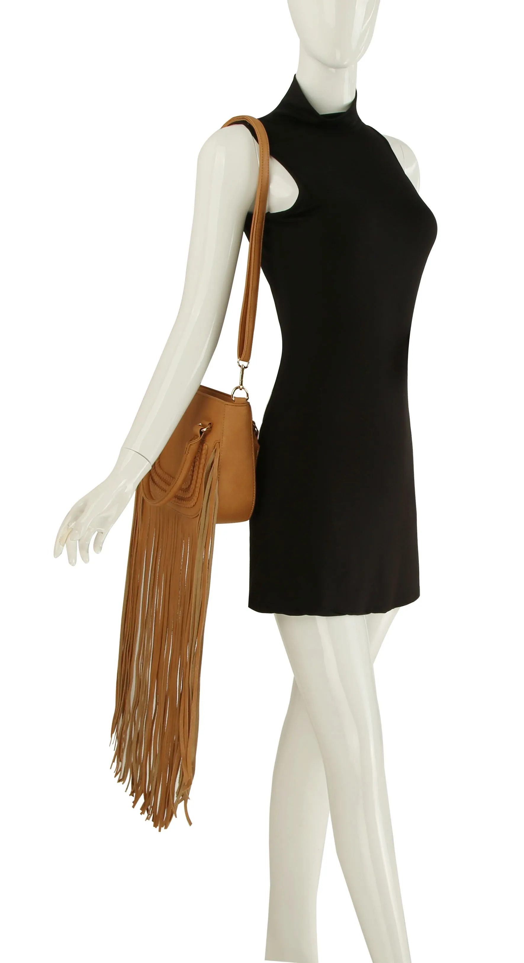 Crossbody Purse Travel Bag with Tassel Shoulder Bag