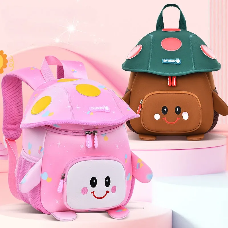 Cute 3D Mushroom Design Backpack for Kids