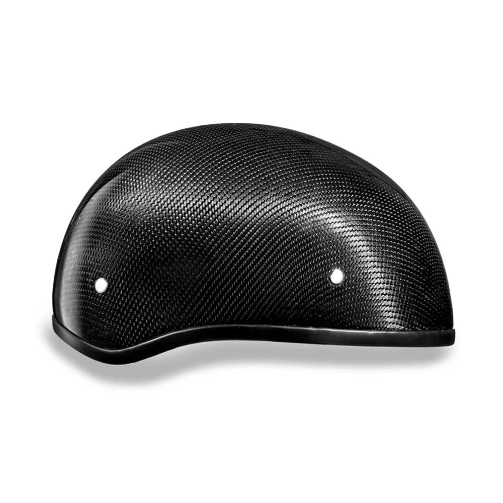 D2-GNS D.O.T. DAYTONA SKULL CAP W/O VISOR- GREY CARBON FIBER