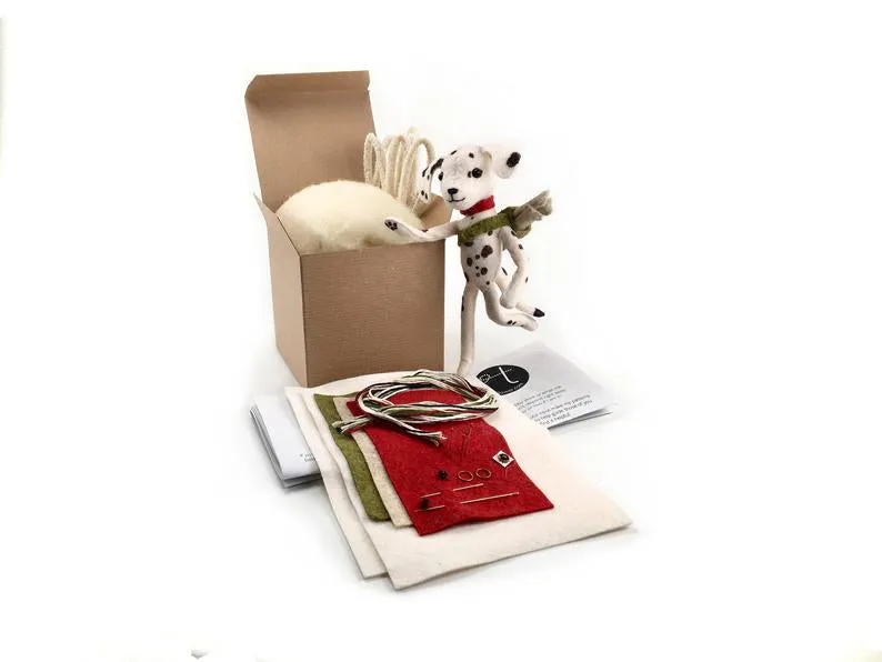 Dahlia Dalmation - Wool Felt Kit, Toad Hollow Fabrics