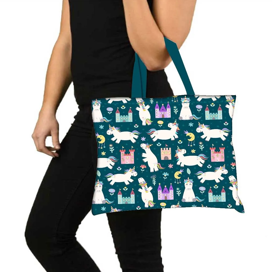 Designer Tote Bag With Zip Beach Gym Travel Bags -  Unicorns and Home