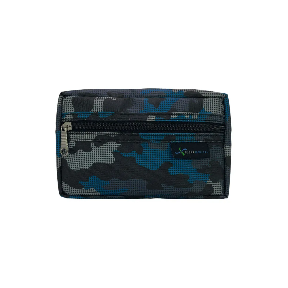 Diabetes Insulated Travel Bag- Blue Digital Camo