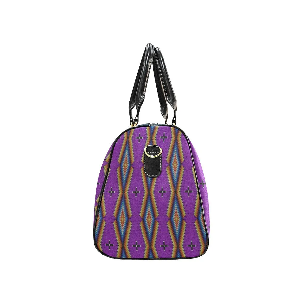 Diamond in the Bluff Purple Waterproof Travel Bag