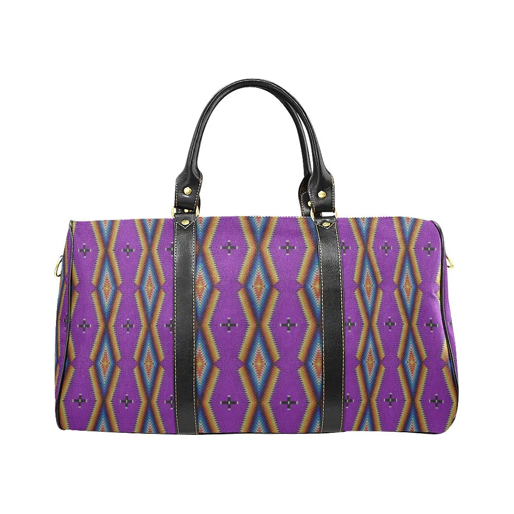 Diamond in the Bluff Purple Waterproof Travel Bag