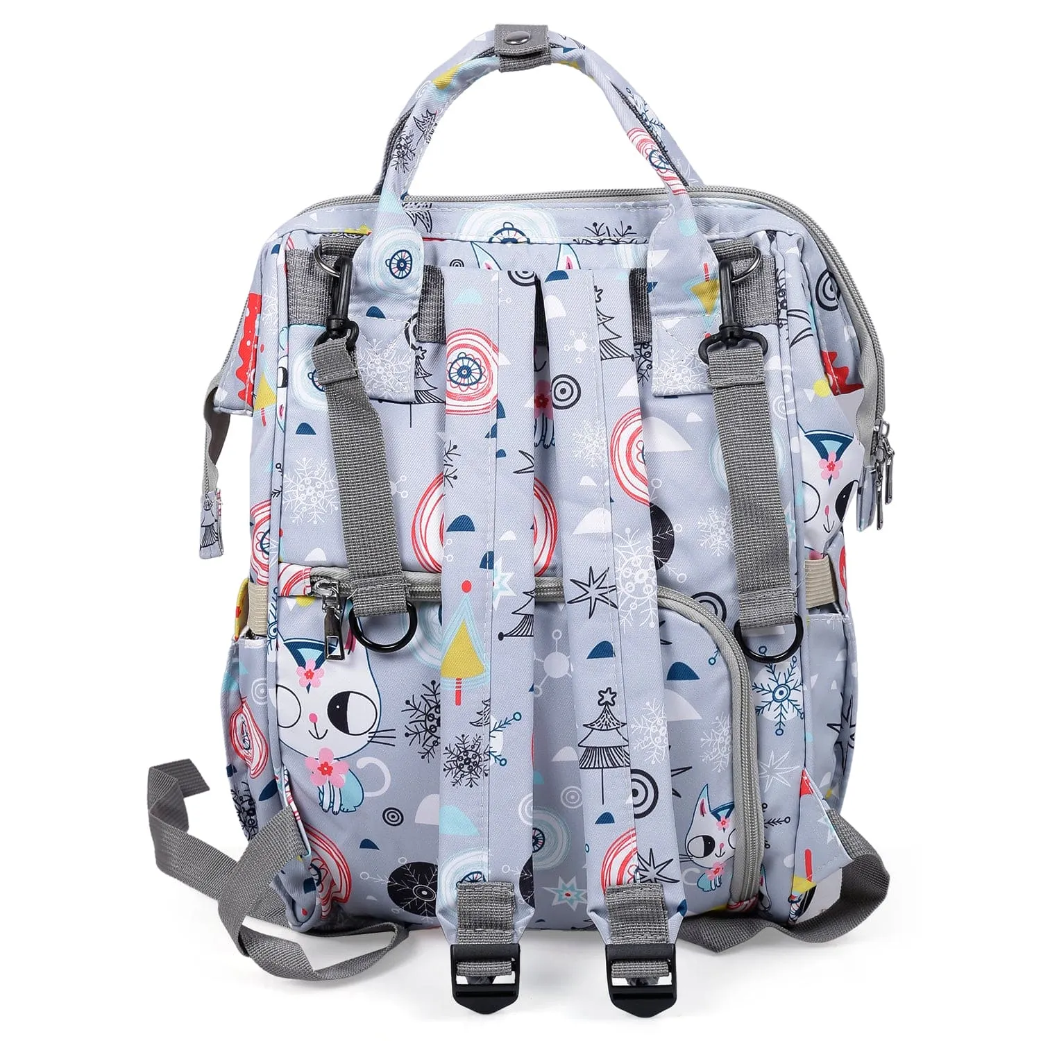 Diaper Bag 
Maternity Backpack Winter Wonderland Grey