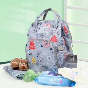 Diaper Bag 
Maternity Backpack Winter Wonderland Grey