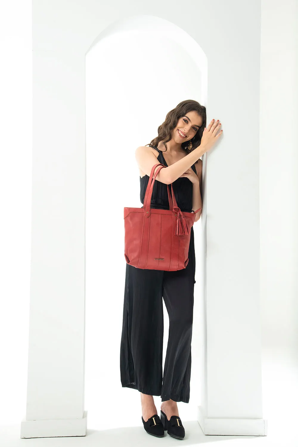 Dijon Tassel Tote Bag