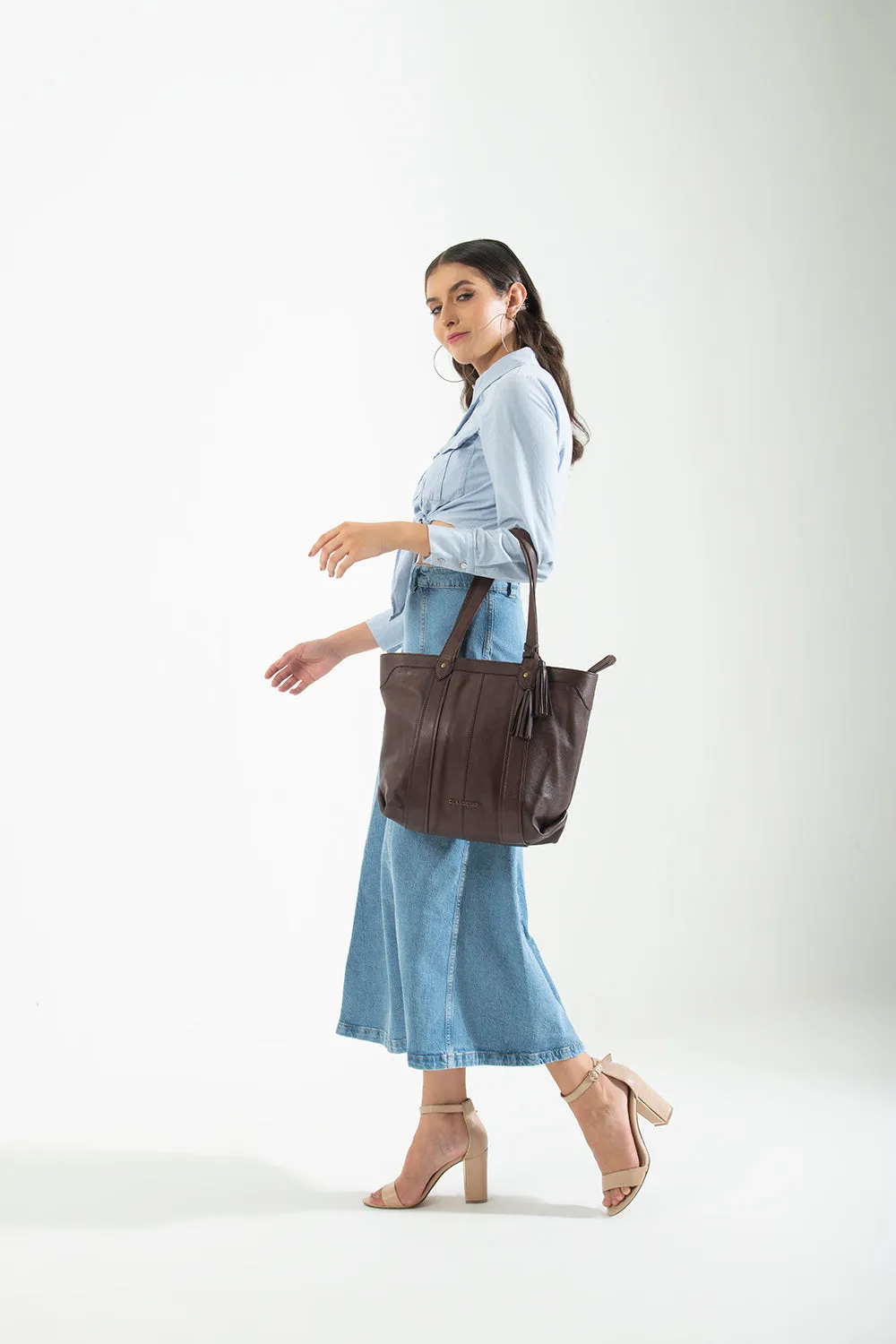 Dijon Tassel Tote Bag