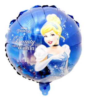 Disney Princess Cinderella Round Foil Balloon, Pack of 1