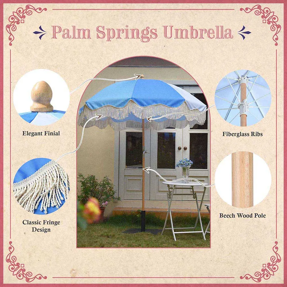 DIY 6 Foot Palm Springs Wooden Patio Umbrella Tilt