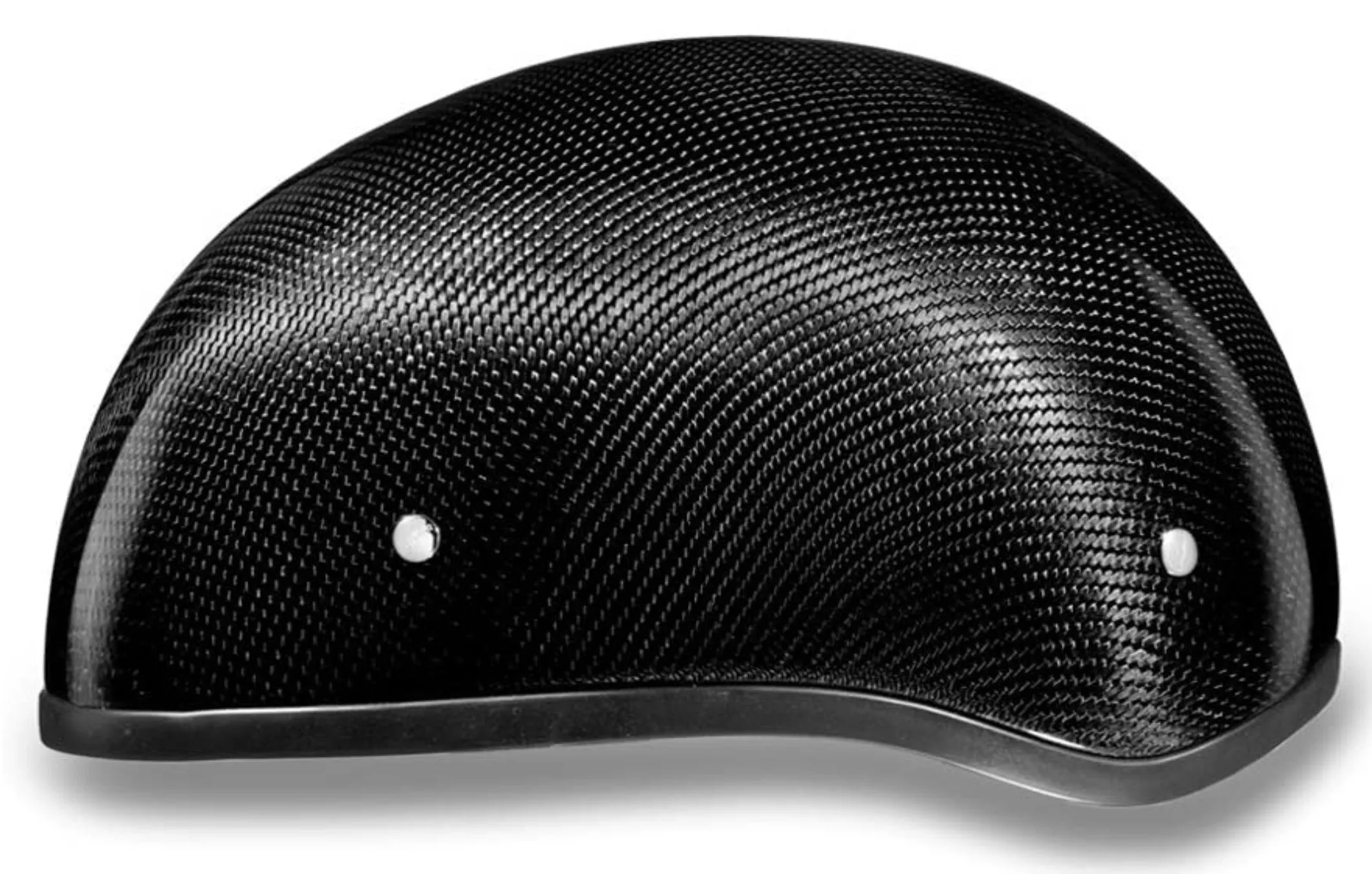 D.O.T. Daytona Skull Cap Gray Carbon Fiber W/O Visor