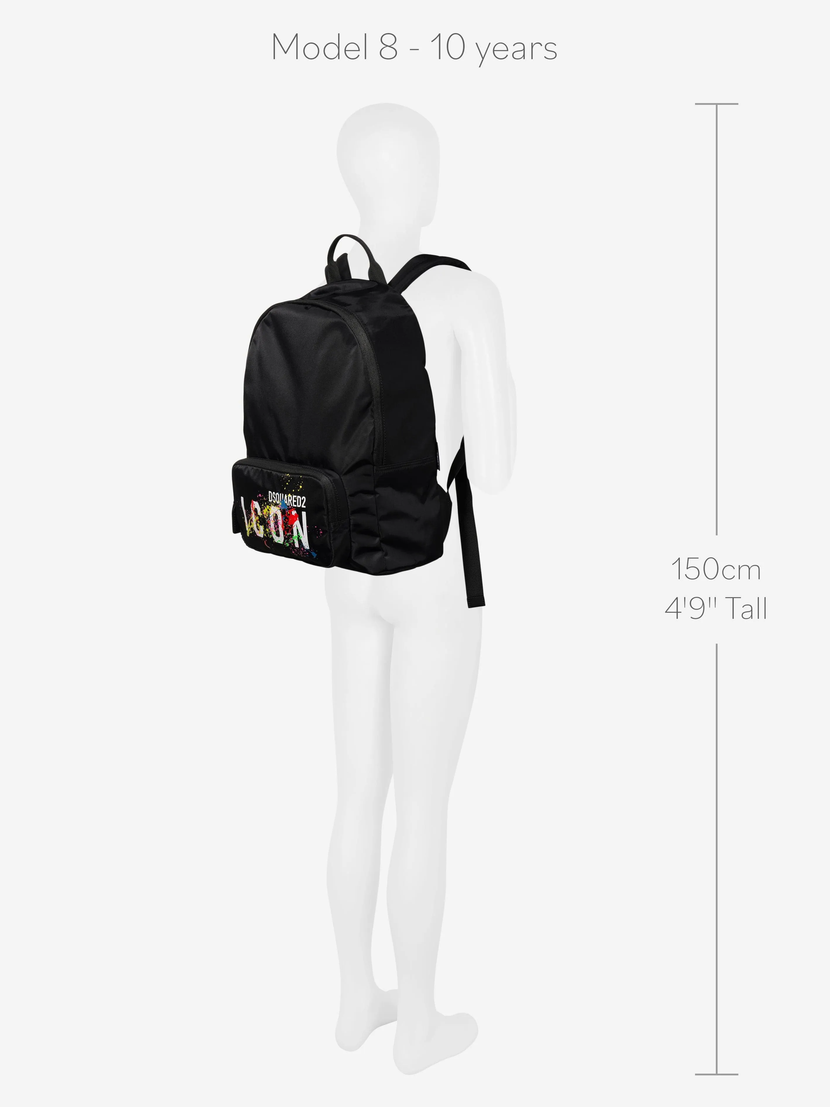 Dsquared2 Kids Icon Paint Splatter Backpack