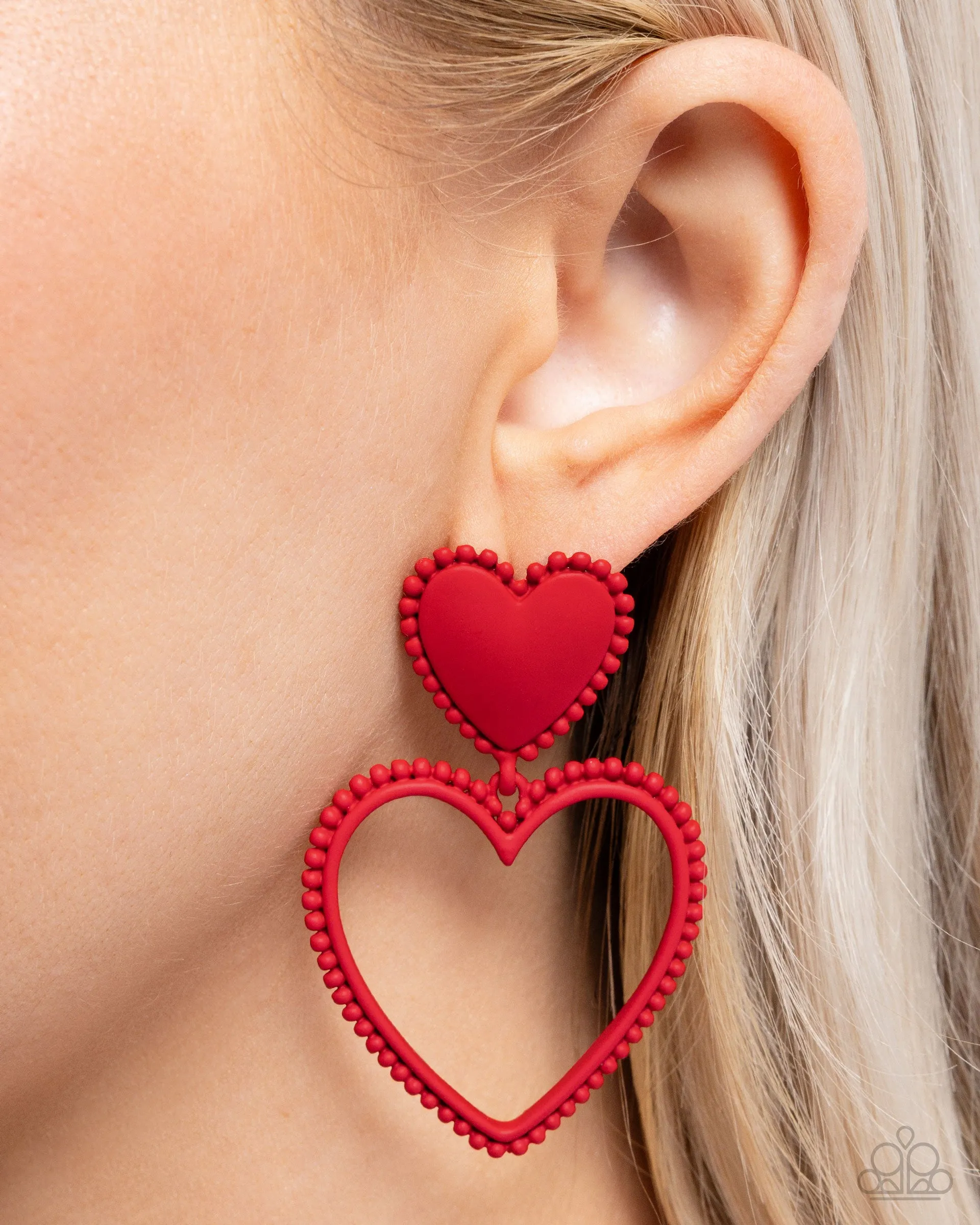 Earrings Casual Chemistry - Red VDAY216