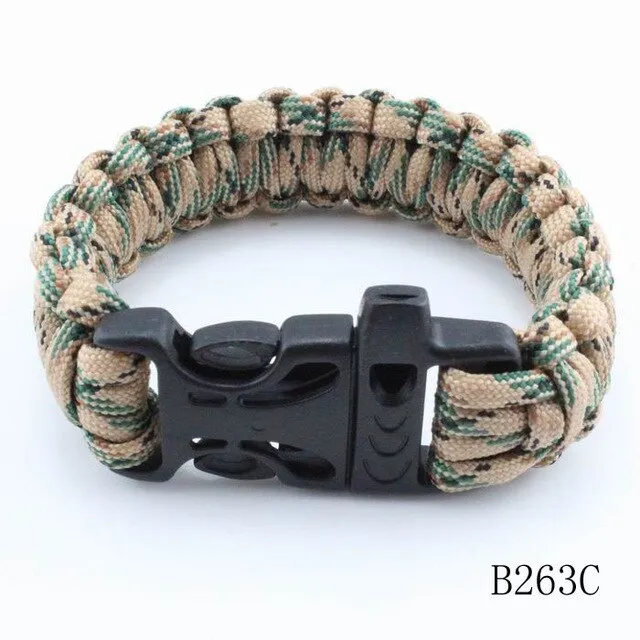 Emergency Survival Paracord Bracelet