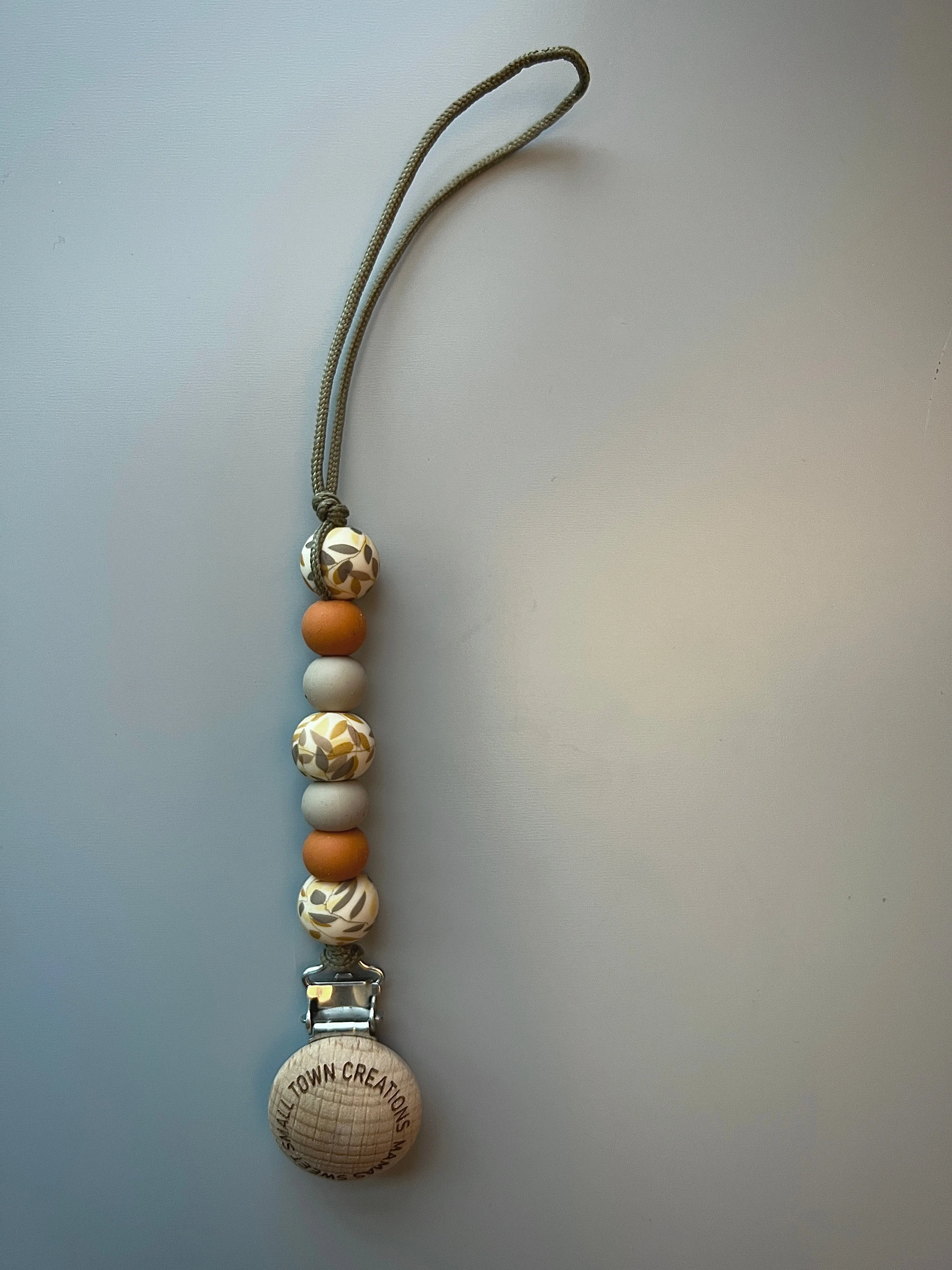 Fall Leaves Pacifier Holder